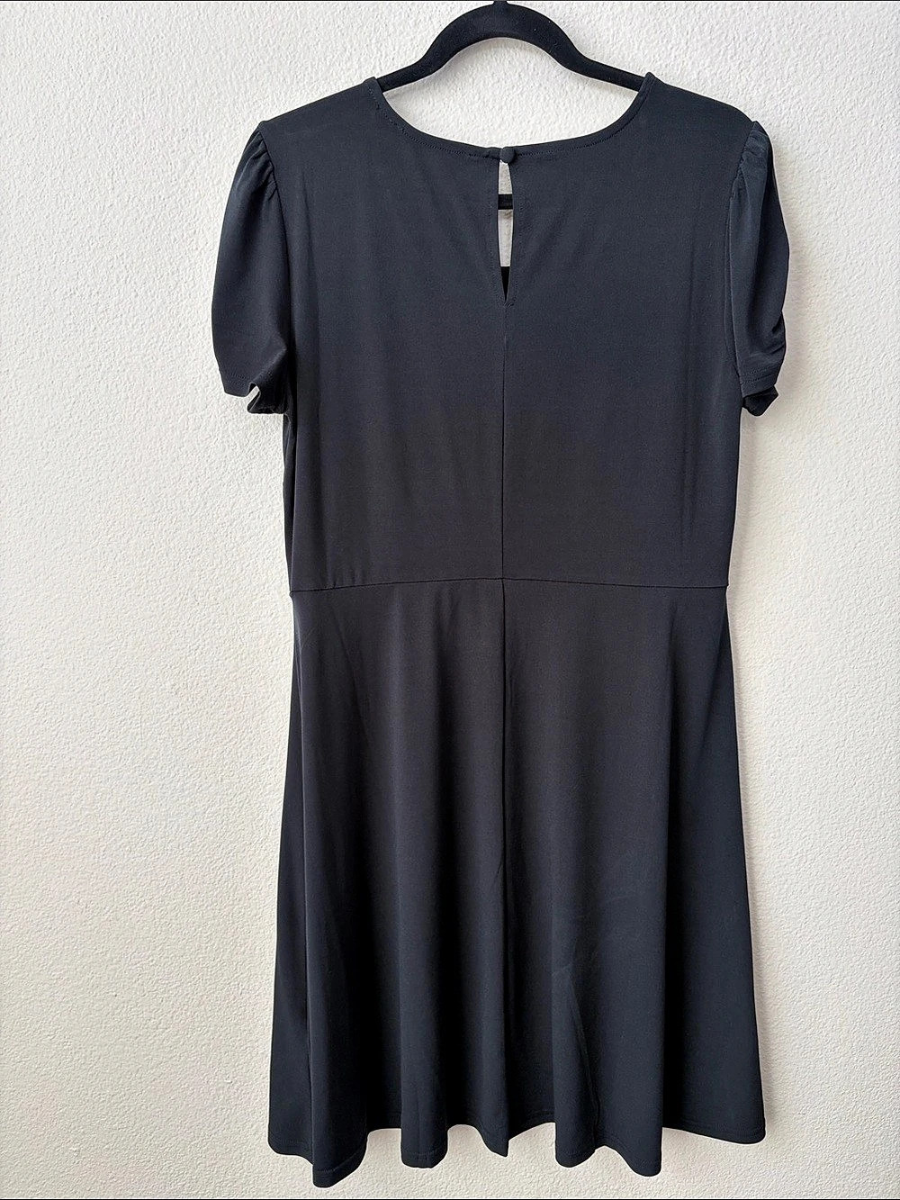 amazon essentials Puff Sleeve Mini Dress in Black Size large